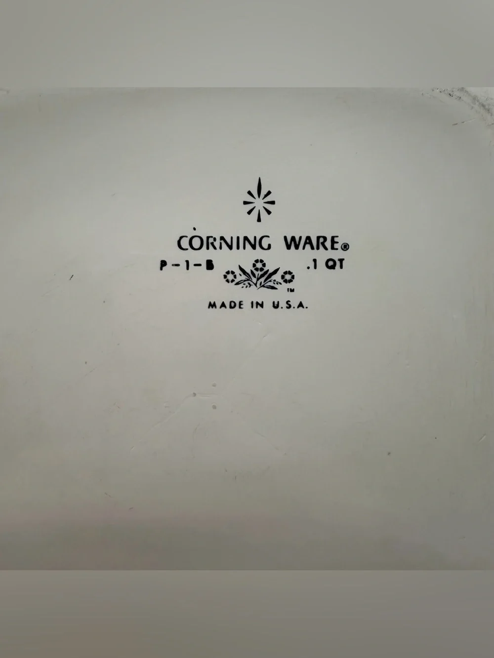 Vintage Corning Ware Blue 1 QT Cornflower P-1-B Baking Dish with Lid 9×7×3 USA